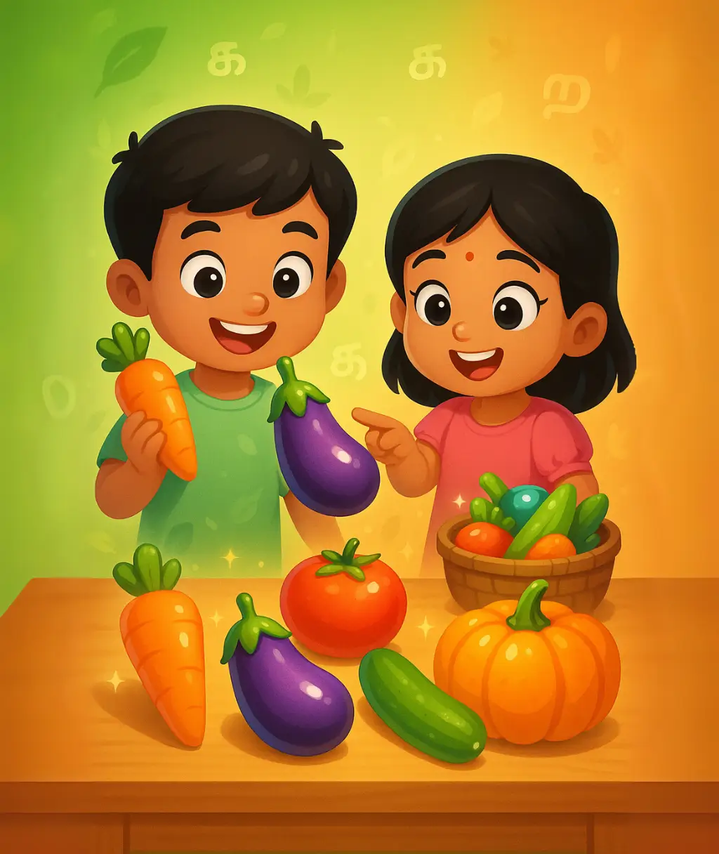 காய்கறிகளின் பெயரை அறிவோம்!