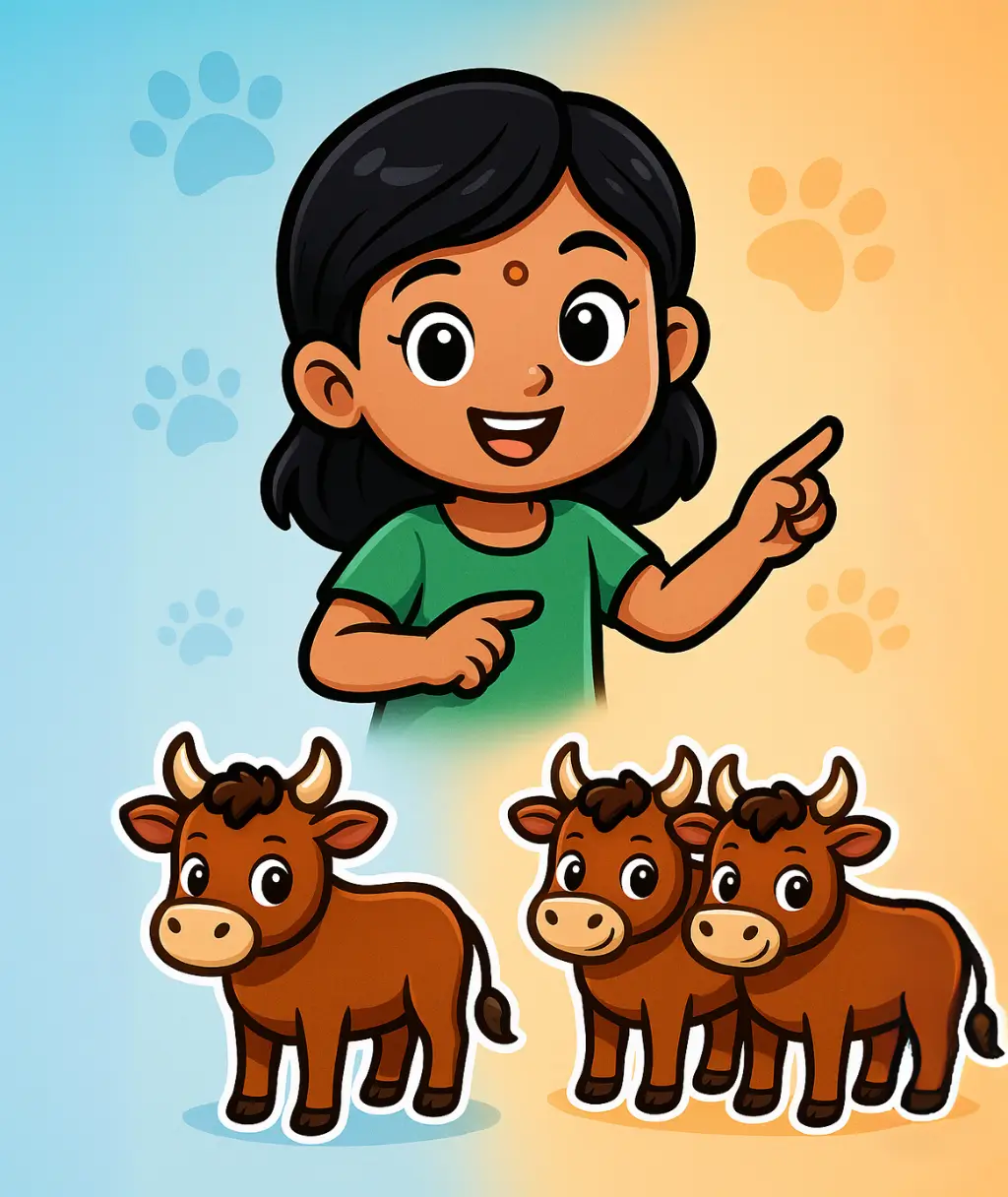 ஒருமை மற்றும் பன்மை விலங்குகள்