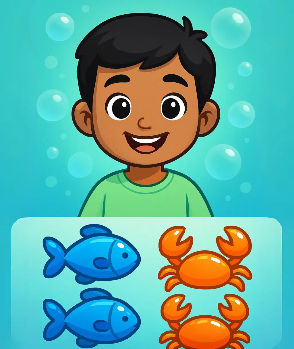 நீர்வாழ் உயிரினங்களை பொருத்துதல்!