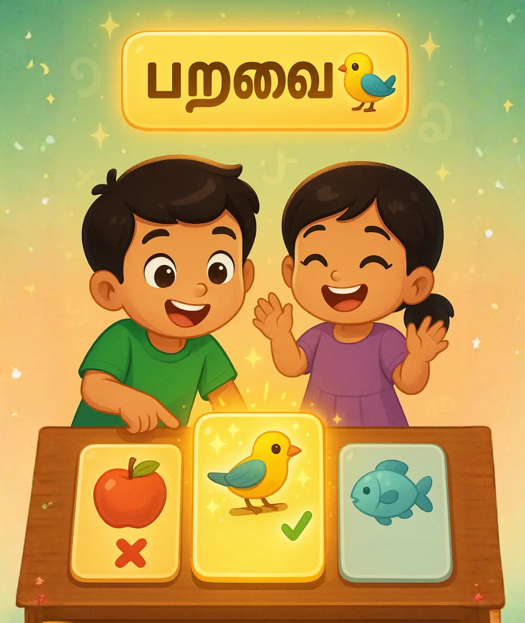 கொடுக்கப்பட்டுள்ள சொல்லிற்கு சரியானதை தேர்ந்தெடு!