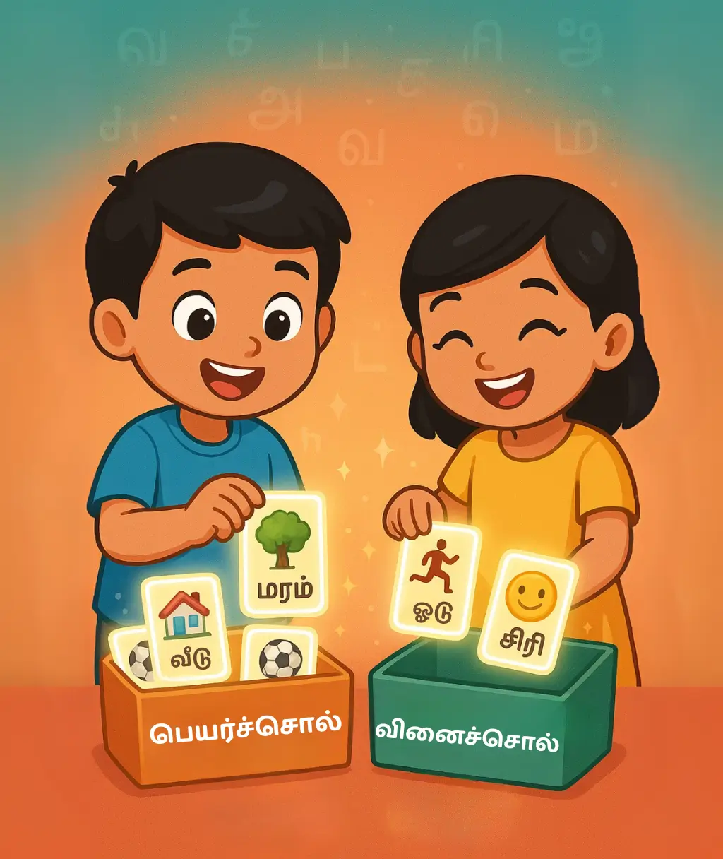 பெயர்ச்சொல் மற்றும் வினைச்சொல் வகைப்படுத்துக!