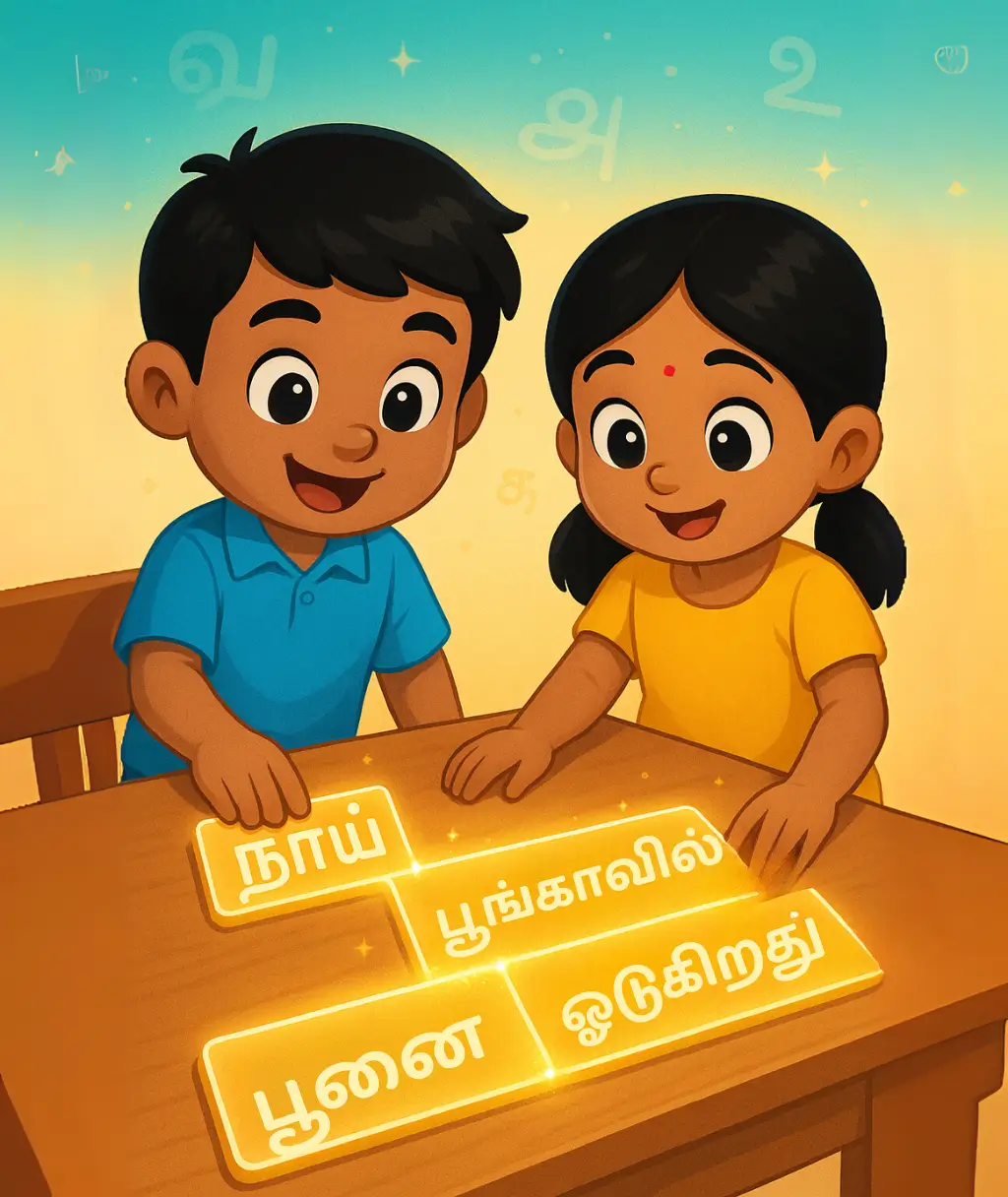 வார்த்தைகளை முறையான வரிசையில் அமைப்போம்!