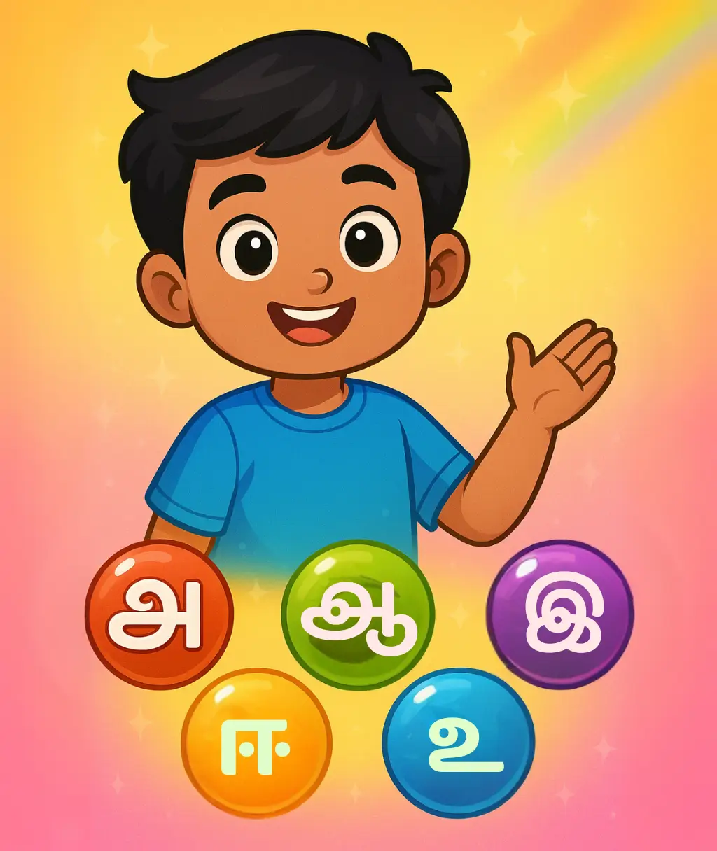 உயிர் எழுத்துக்களை வரிசைப்படுத்துக