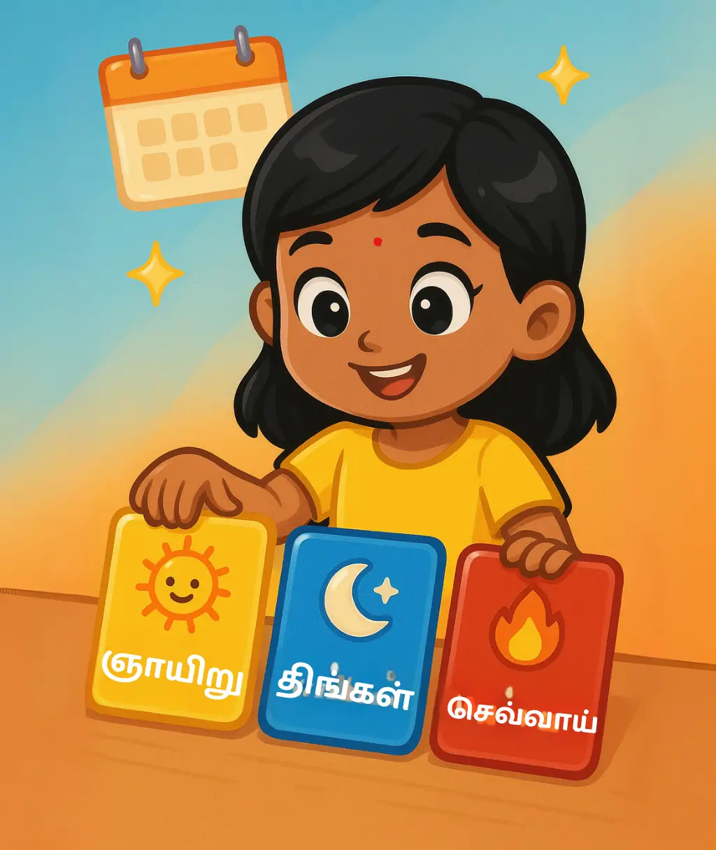 கிழமைகளை வரிசைப்படுத்துவோம்!