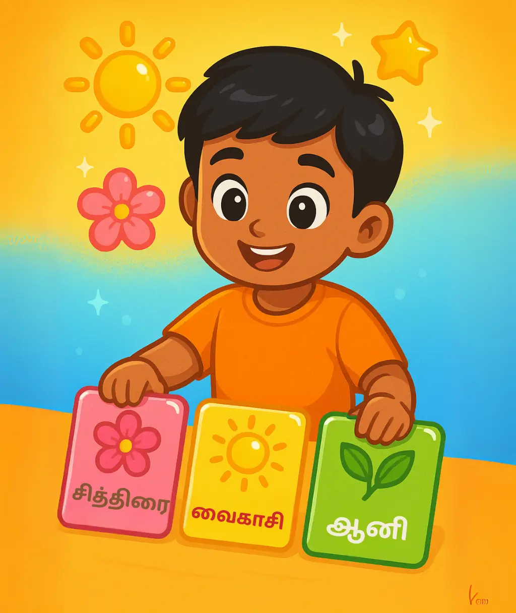 தமிழ் மாதங்களை வரிசைப்படுத்துவோம்!