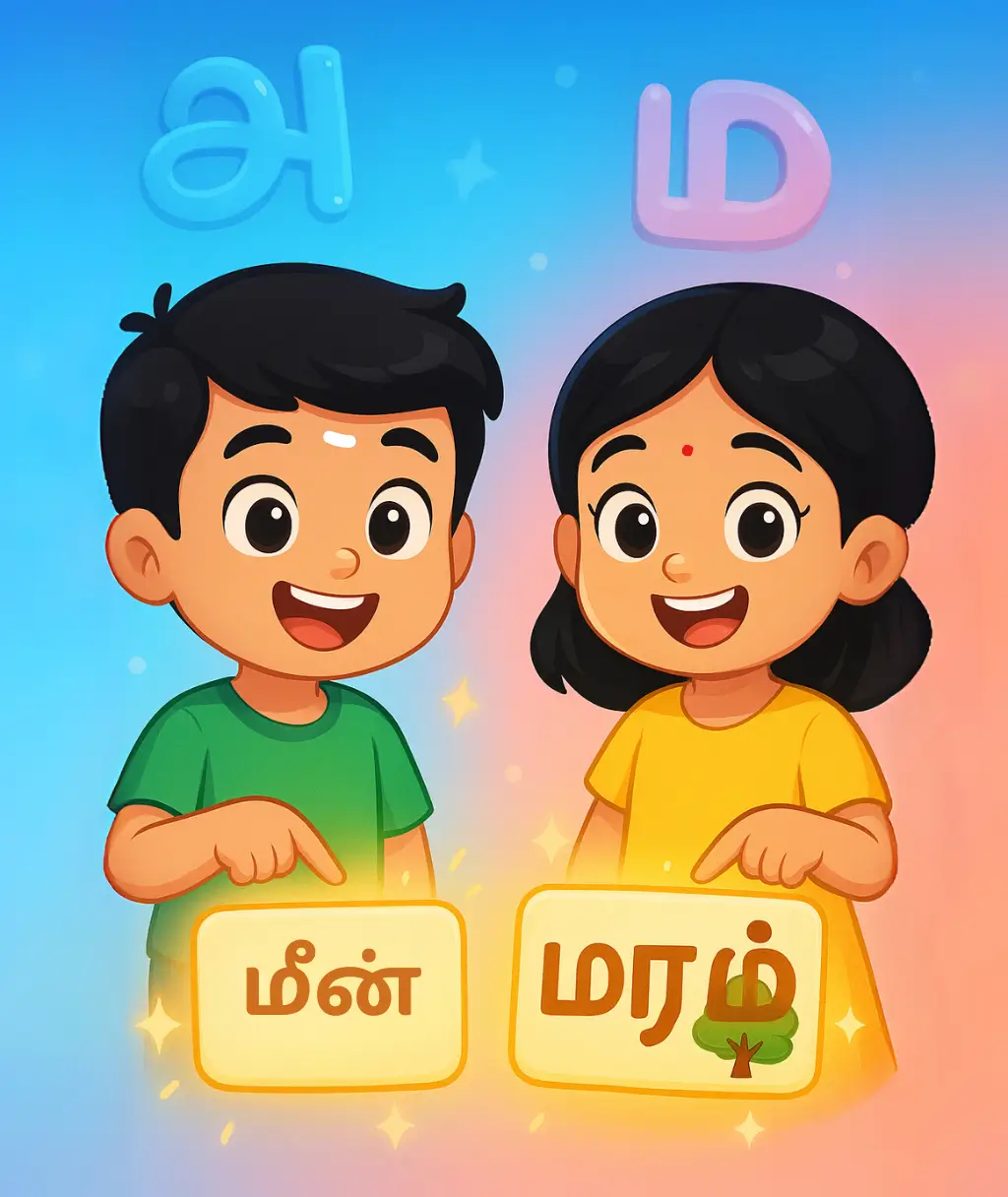 இரண்டு மற்றும் மூன்று எழுத்து சொற்கள்